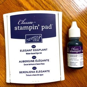 Stampin’ Up Elegant Eggplant Ink Pad with re-inker